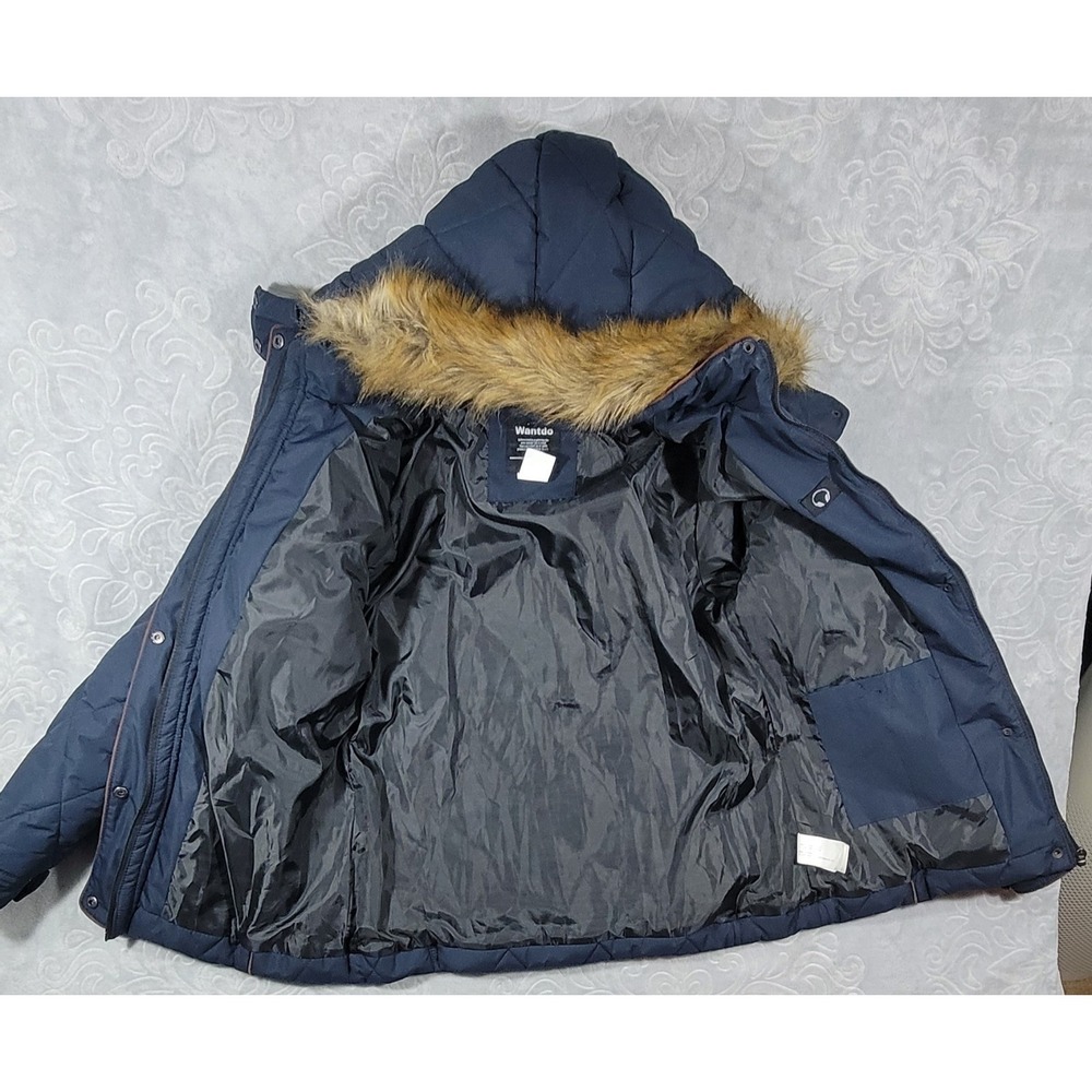Wantdo Women's Warm Winter Coat Quilted Jacket Insulated Jacket with Fur Hood - Picture 3 of 9